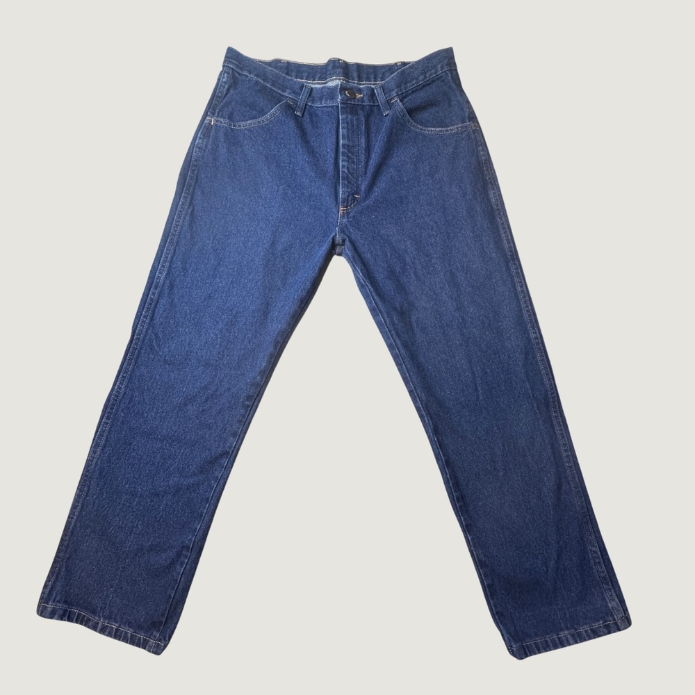 Rustler Jeans Mens 36x29 (35x27) Straight Leg Blue Denim 1087619PW A002 Cotton